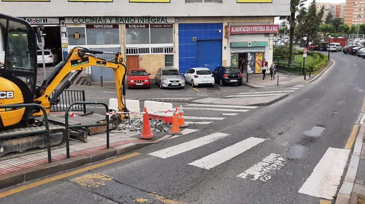 obras rotonda la paz