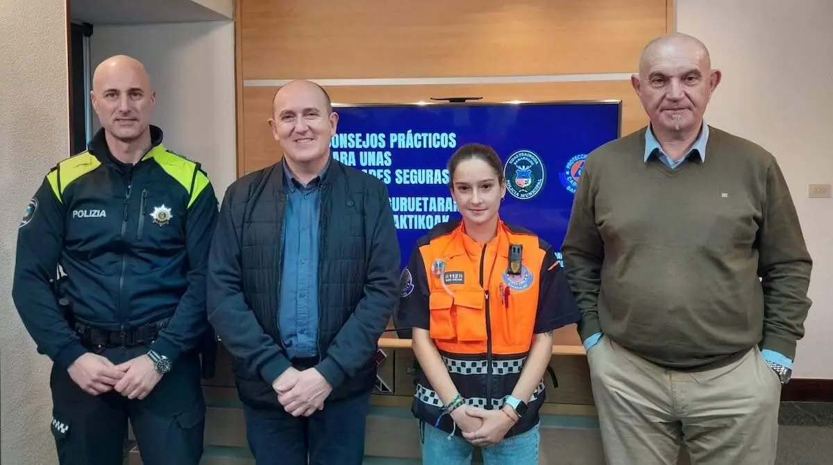 Carlos Fernández, Ángel Madrazo, Egoitz Calderón y Saioa Pecino
