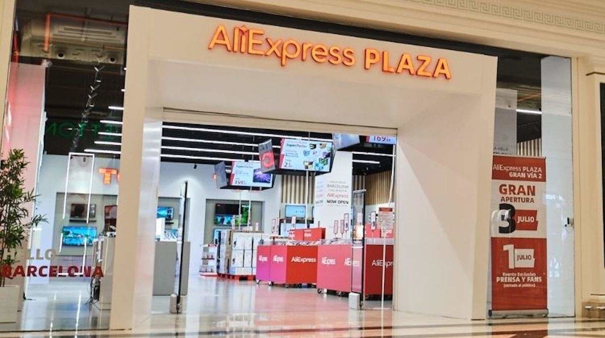 Una de las tiendas físicas de Aliexpress en Madrid