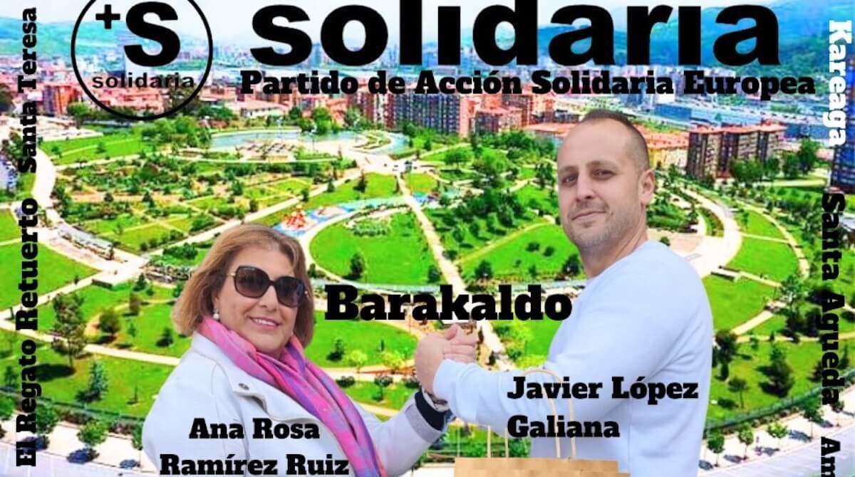 Javier López Galiana, candidato a la Alcaldía de Barakaldo, y Ana Rosa Ruiz Ramirez lideran la lista