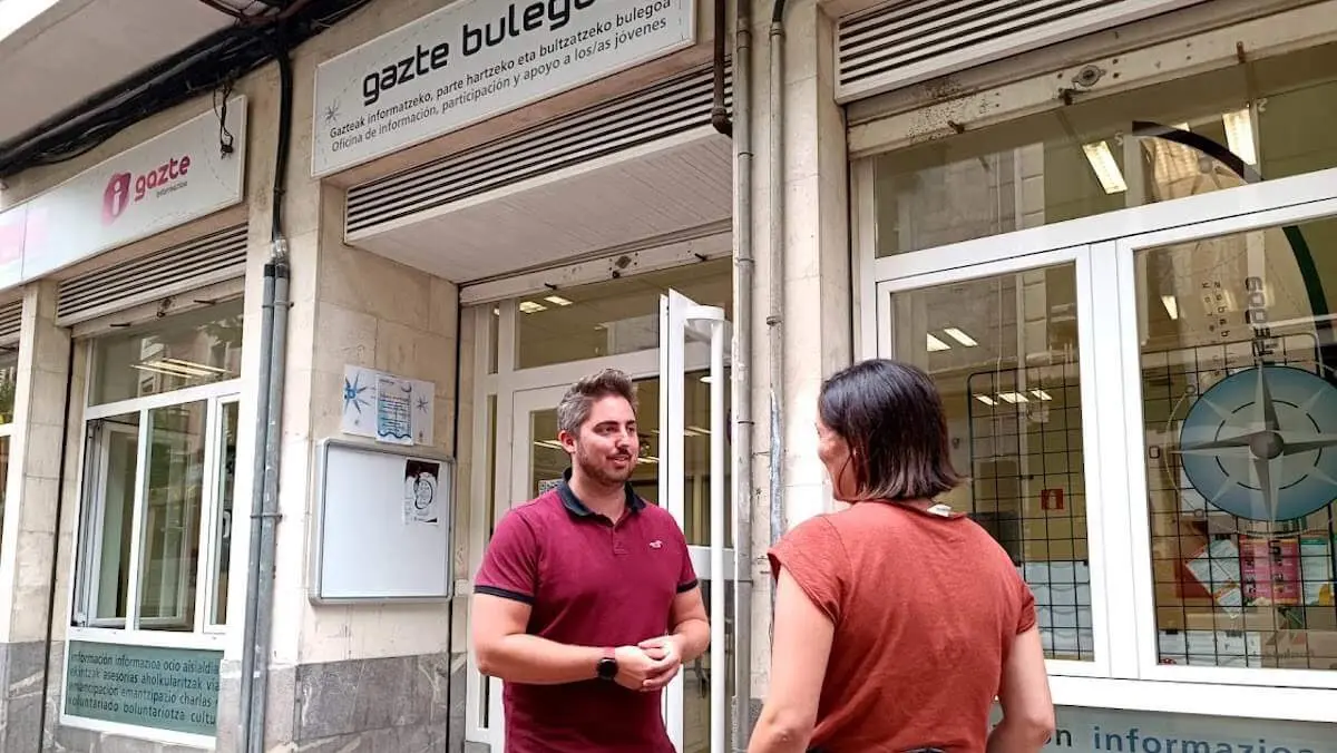 Oficina de Gazte Bulegoa, en calle San Juan 17