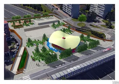 El parque permitir&aacute; unir las dos zonas de Cruces, que est&aacute;n separadas a d&iacute;a de hoy por la trinchera de la autopista
