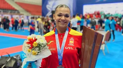 Naia Bilbao, tercera del mundo en k&aacute;rate de las categor&iacute;as cadete, junior y sub-21