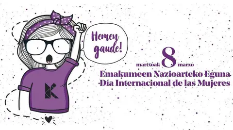 Cartel del 8M, D&iacute;a Internacional de la Mujer, de Barakaldo