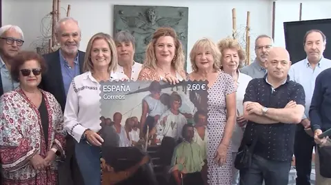 Imagen del sello dedicado a Juan de Zubileta