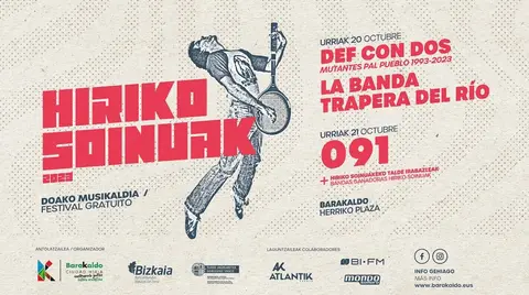 Cartel 2023 de Hiriko Soinuak