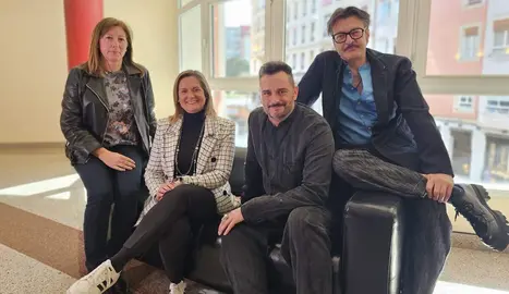 Ana López Asensio, Amaia del Campo, Asier Etxeandia y Enrico Barbaro