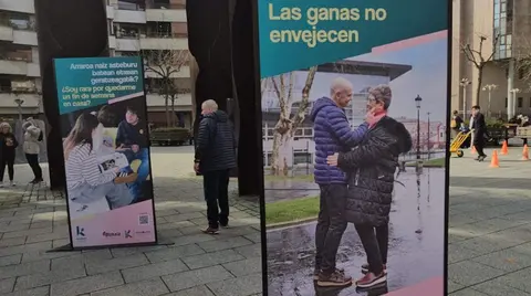 Imagen de la exposición en Bide Onera, donde estuvo hace unos meses