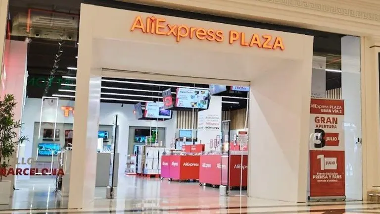 Una de las tiendas f&iacute;sicas de Aliexpress en Madrid