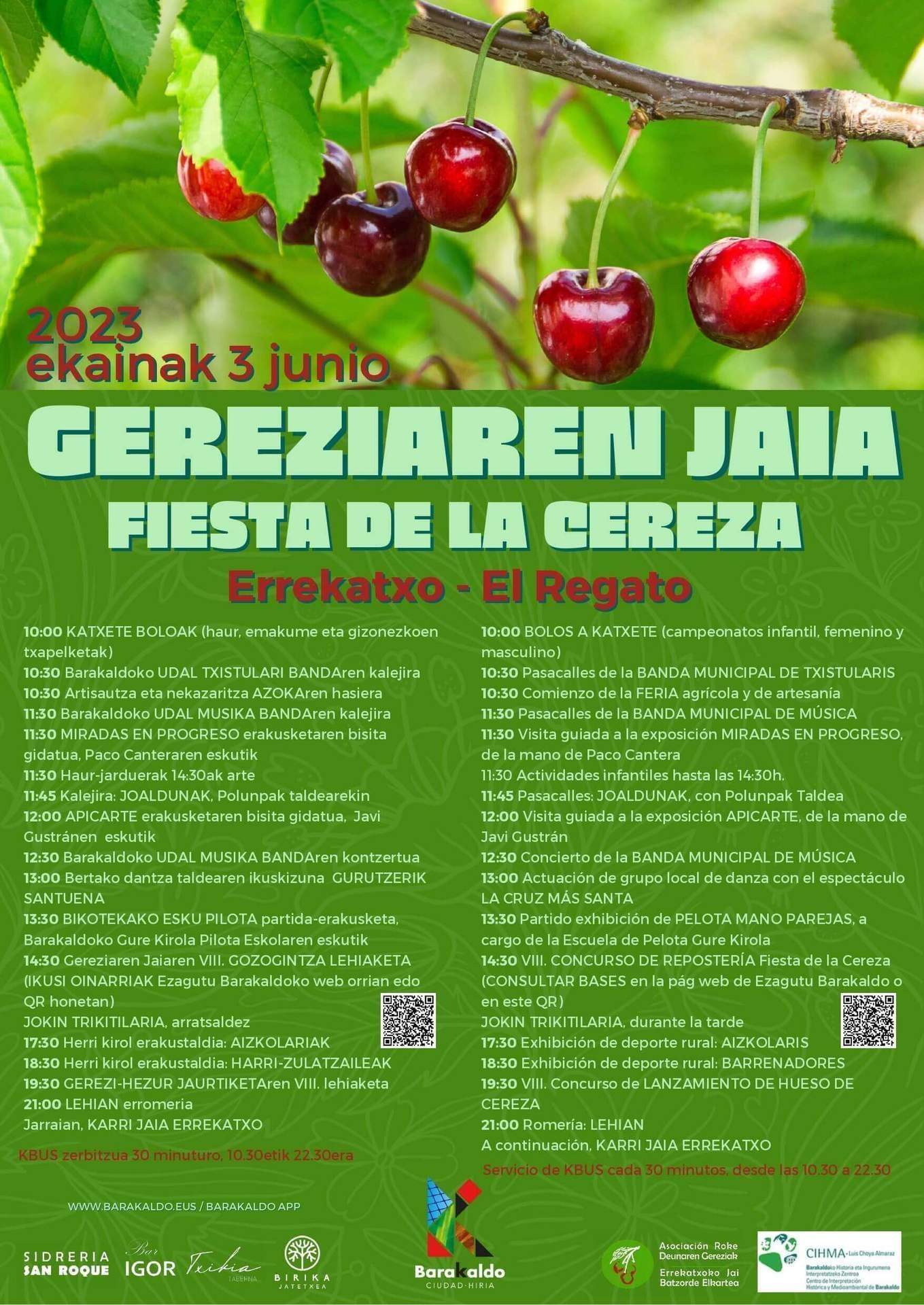 Cartel de la Fiesta de las Cerezas 2023